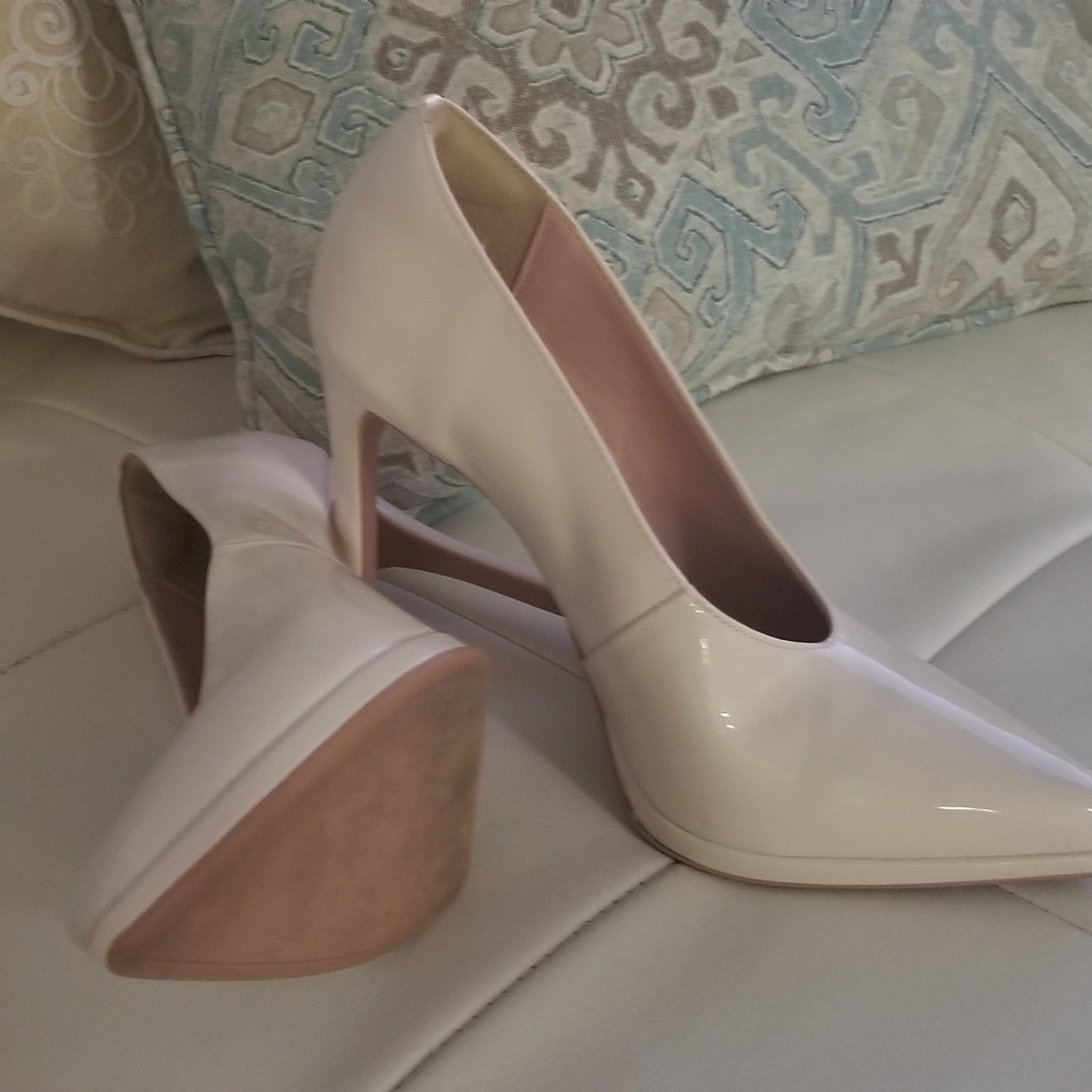 Off white heels pumps